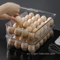 Caja de almacenamiento de huevos apilable de plástico de gran tamaño